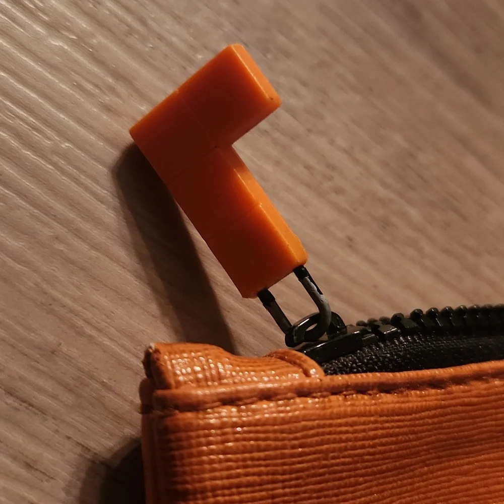 Ipsy Orange Tetris Travel Makeup Bag